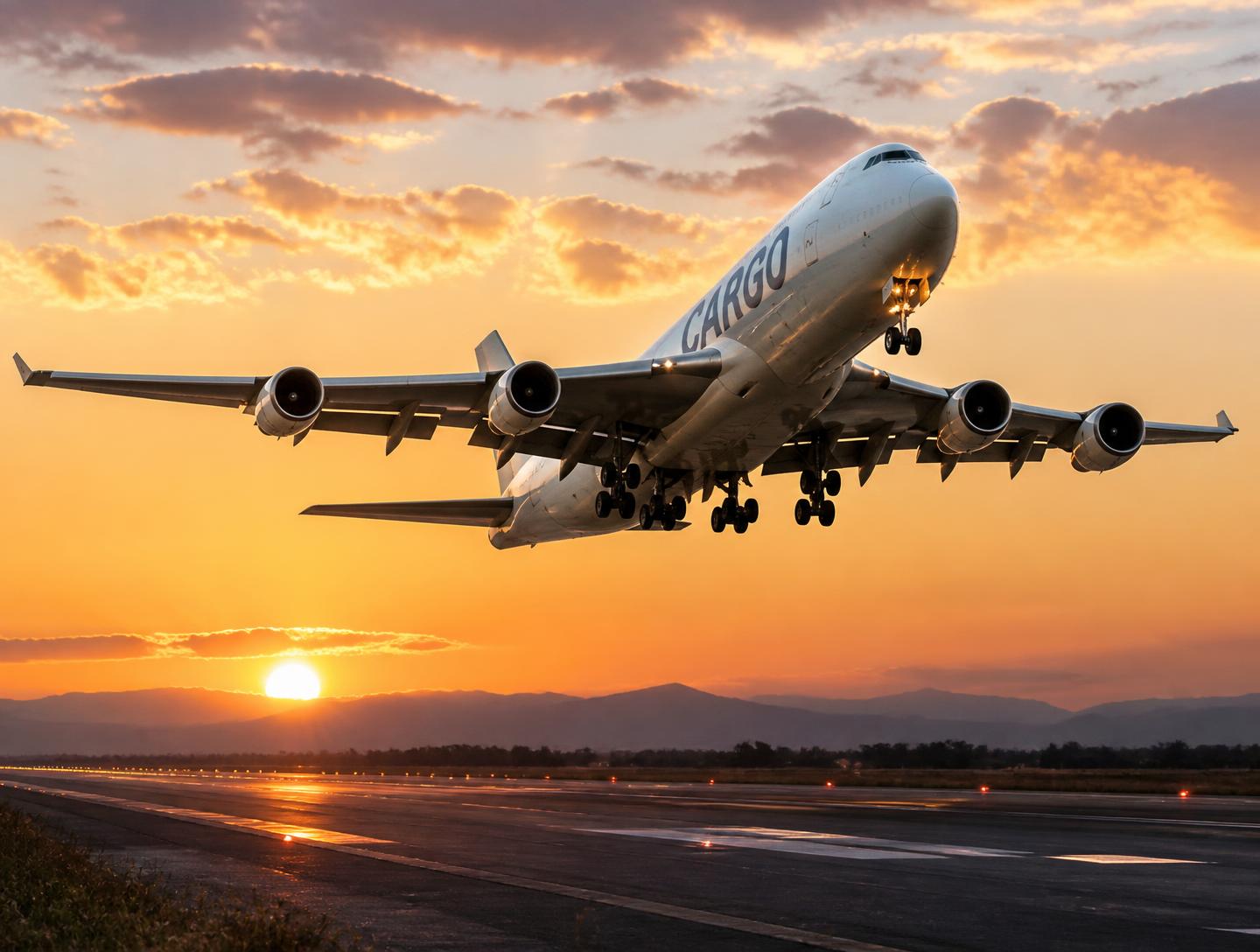 Avion cargo chargé sur le tarmac pour relier le Canada à la République démocratique du Congo